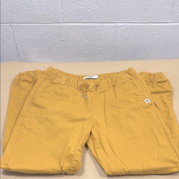 WT02 Pants - WT02 elastic waist and bottom Mustard Yellow Pants​​​